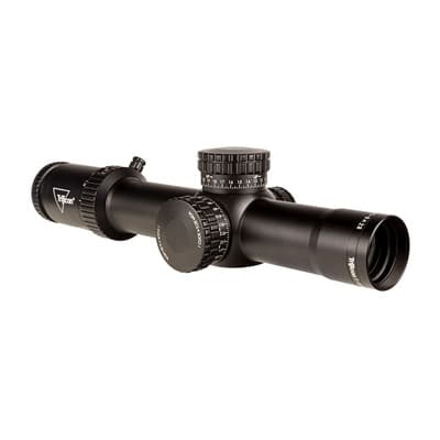 Credo  Hx 1-8x28mm Ffp Illuminated Rifle Scope - 1-8x28mm Ffp Illum Red/Grn Moa Segmented Circle Ret Black