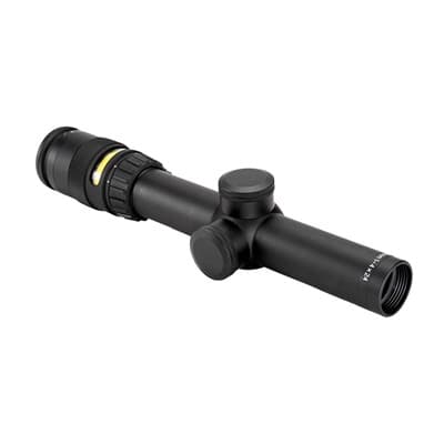 Accupoint 1-4x24mm Sfp Illuminated Rifle Scope - Accupoint 1-4x24mm Sfp Illuminated Amber Triangle Post Black