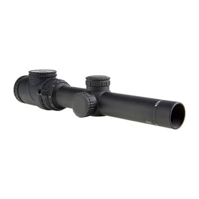 Accupoint(TM) 1-6x24mm Sfp Illuminated Rifle Scope - Accupoint 1-6x24mm Sfp Illuminated Red Triangle Post Black
