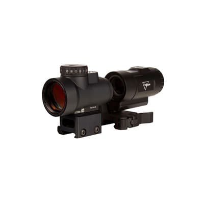 1x25 Mro(TM) Hd Combo Set; 68 Moa Reticle W/ 2.0 Moa Dot - Mro Hd 1x25 Red Dot Sight W/3x Magnifier Combo Black