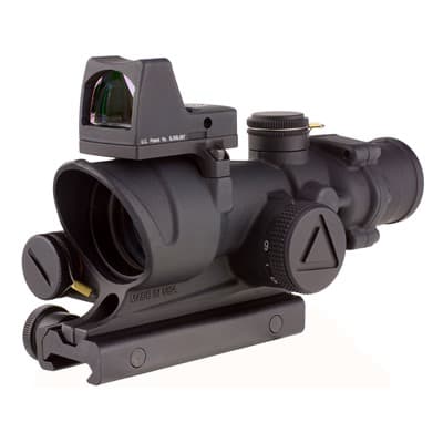 Ta02 Acog 4x32mm Scope Led Crosshair .223 Reticle With Rm01 Rmr - 4x32mm Led Red Crosshair 223 Ret W/Ta51 Mnt & Rmr Type 2