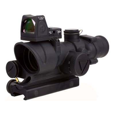 Ta02 Acog 4x32mm Scope Led Crosshair .223 Reticle With Rm06 Rmr - Acog Led 4x32mm Red Crosshair Blk W/Ta51 Mount & Rm06 Rmr