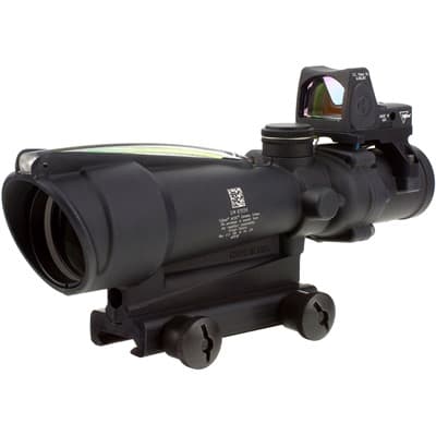 Ta11 Acog 3.5x35mm Scope Dual Illum Chevron 223 Reticle With Rm06 - Acog Bac 3.5x35mm Fixed 223 Bdc Grn Chevron W/Ta51 &Rm06 Rmr
