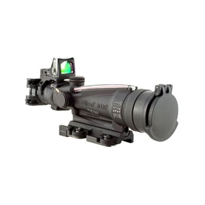 Ta11 Acog 3.5x35mm Scope Dual Illum Horseshoe/Dot M249 With Rm05 - Acog Bac M249 3.5x35mm Fxd Red Horseshoe W/Larue Mnt & Rm05