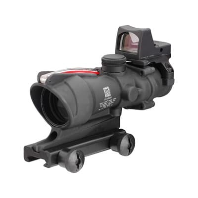 Acog 223 Bdc 4x32mm Fixed Rifle Scope With Rmr Type 2 - Acog 223 Bdc 4x32mm Fxd Red Chevron Blk W/Ta51 & Rmr Type 2