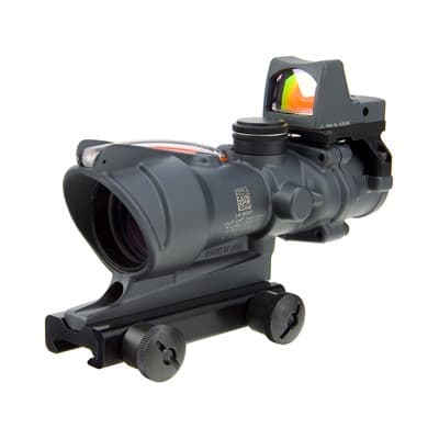 Acog 223 Bdc 4x32mm Fixed Rifle Scope With Rmr Type 2 - 4x32mm Red Chevron 223 Ret Gray W/Ta51 Mnt & Rmr Type 2