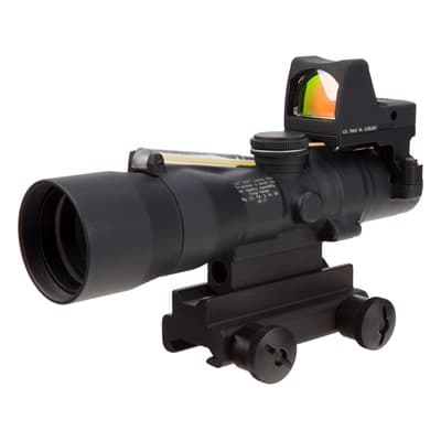 Ta33 Acog 3x30mm Dual Illum Horseshoe/Dot 5.56 Reticle With Rm01 - 3x30mm Amber Horseshoe Dot 556/62gr W/Ta60mnt & Rmr Type 2