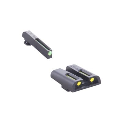 Tritium Fiber Optic (Tfo) Sight Sets For GlockA(R) - T.F.O. Green Frt/Yell Rear Glock 17,17l,19,22,23,24