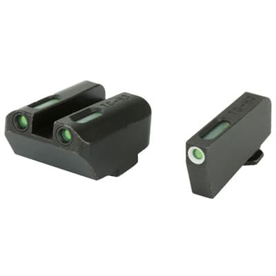 Glo Dot Sight Set For Glocks With Attached Suppressor - Tfx Tritium Sight Set Glock Sm Frame Suppressor Height