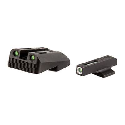 1911 Tfx Tritium Fiber Optic Sight Sets - Sights Fit 1911 5'''' Gov 45acp Low Mount .260/.450