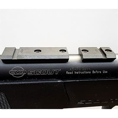 Maxima 2-Piece Steel Bases - Maxima 2-Piece Base Cva-V2 Round Barrel Ext Rear Matte