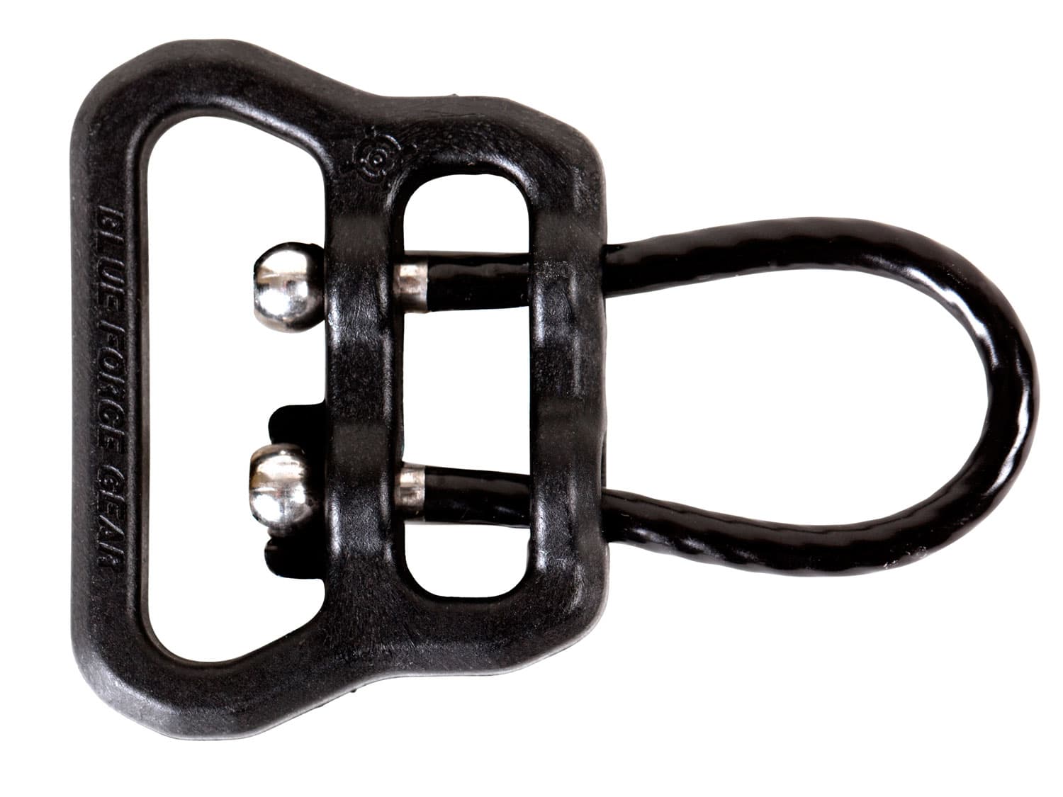Blue Force Gear 1.25" Universal Sling Mount U-Loop, Nylon Coated Black - UWL-UL1-125-BK