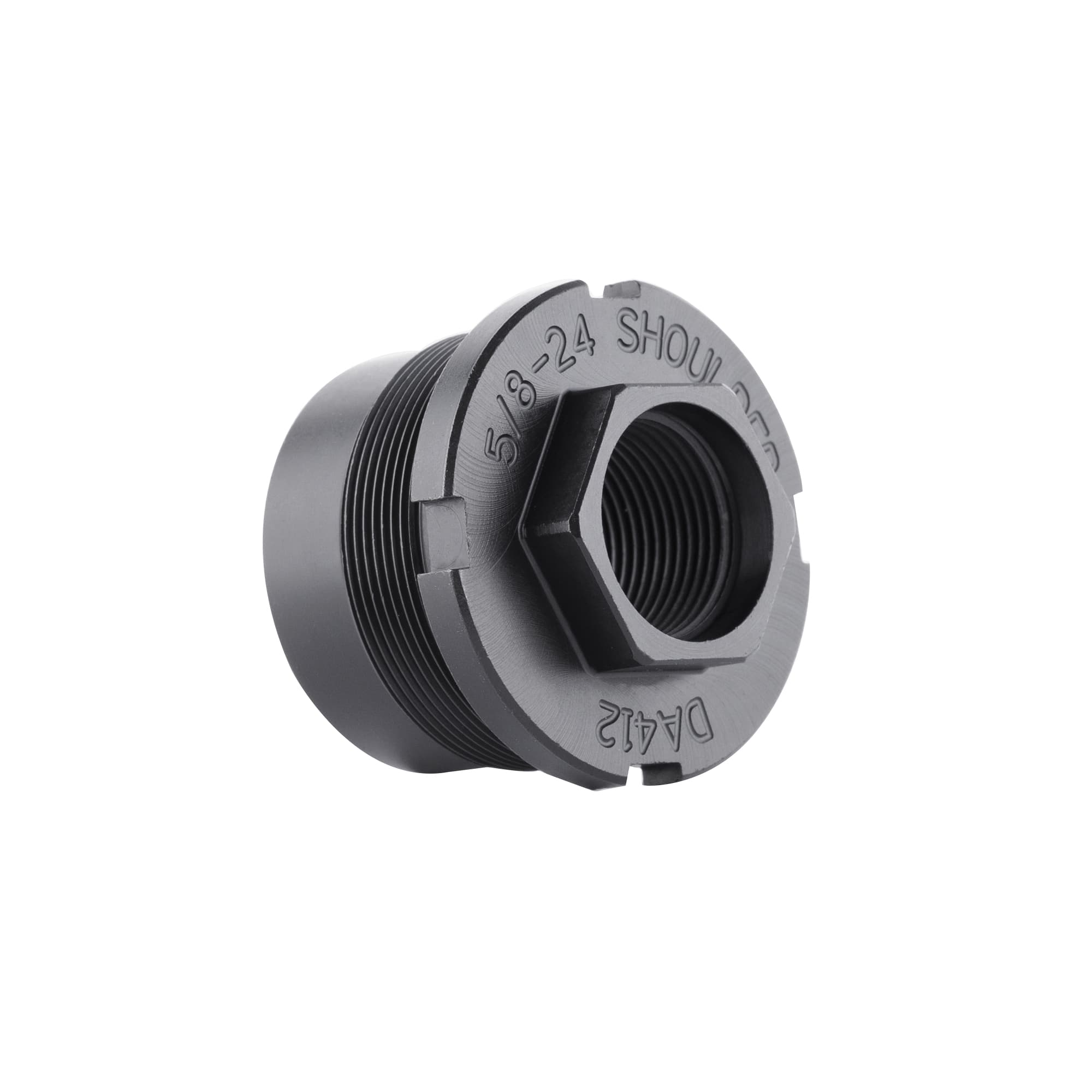 Dead Air P-Series Fixed Mount M18x1 for Ghost 45/Wolfman - Tactical Black - DA413