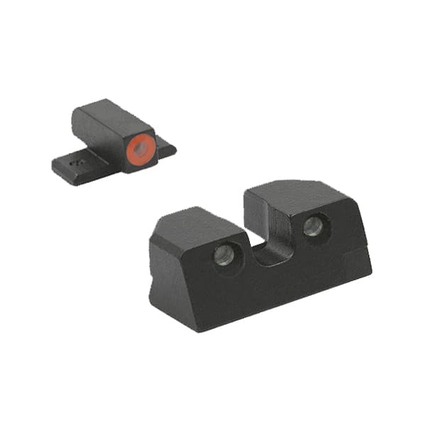 Mepro Hyper-Bright Night Sight Front/Rear, Yellow/Green - 401103121