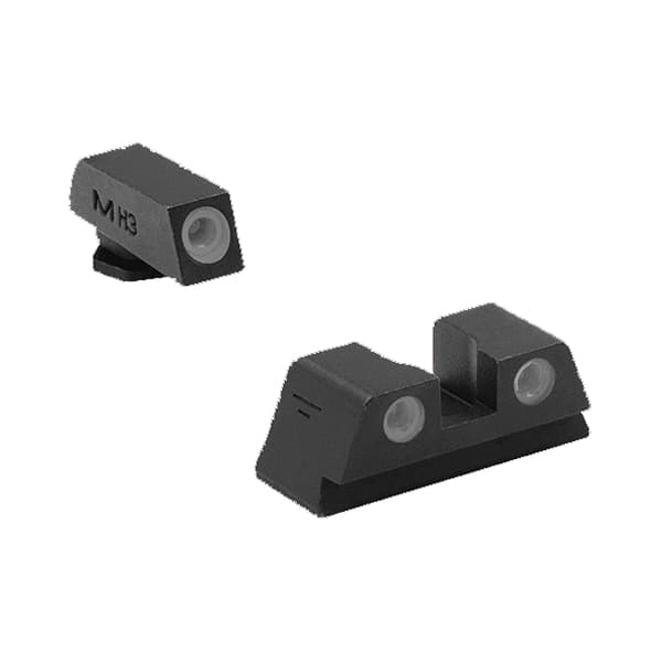 Mepro Tru-Dot Sight Front/Rear, Green/Yellow - 102203201