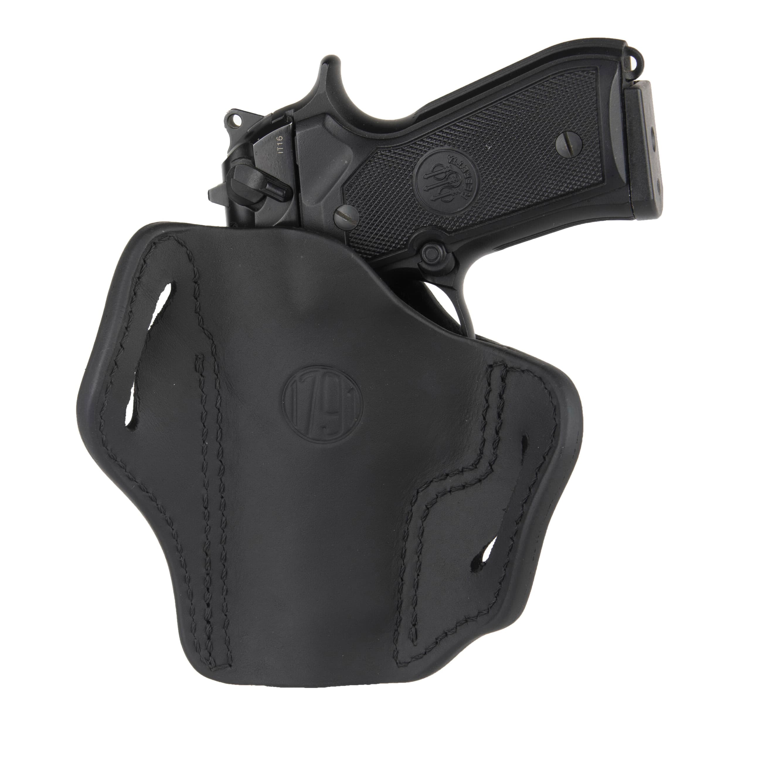1791 Gunleather Optic Ready Glock 17/Walther PPQ Leather OWB Left Holster 2.30 - ORBH23SBLL