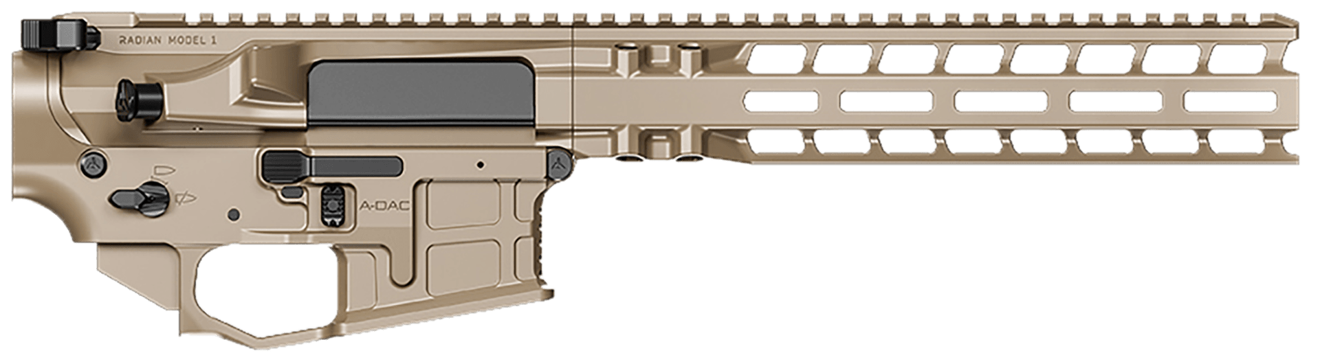 Radian Weapons Model 1 MOE Upper M-LOK Rail with Charging Handle, Flat Dark Earth - Rugged Reliability - R0430
