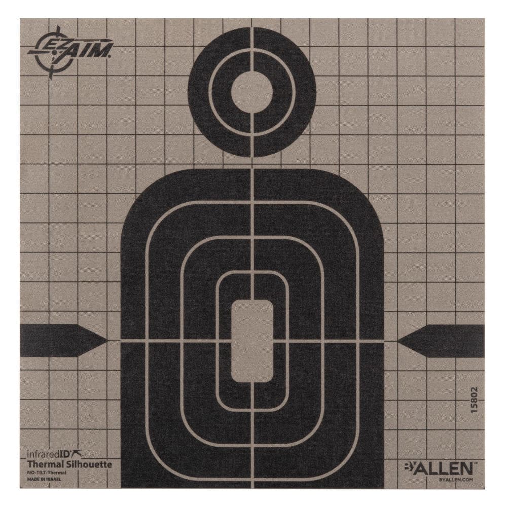 EZ Aim Thermal Silhouette Target, Black/Gray
