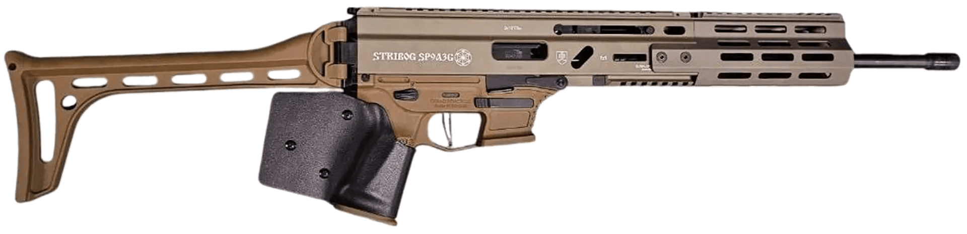 Grand Power Stribog SP9A3G 9mm 16" Rifle Base, FDE CA Compliant