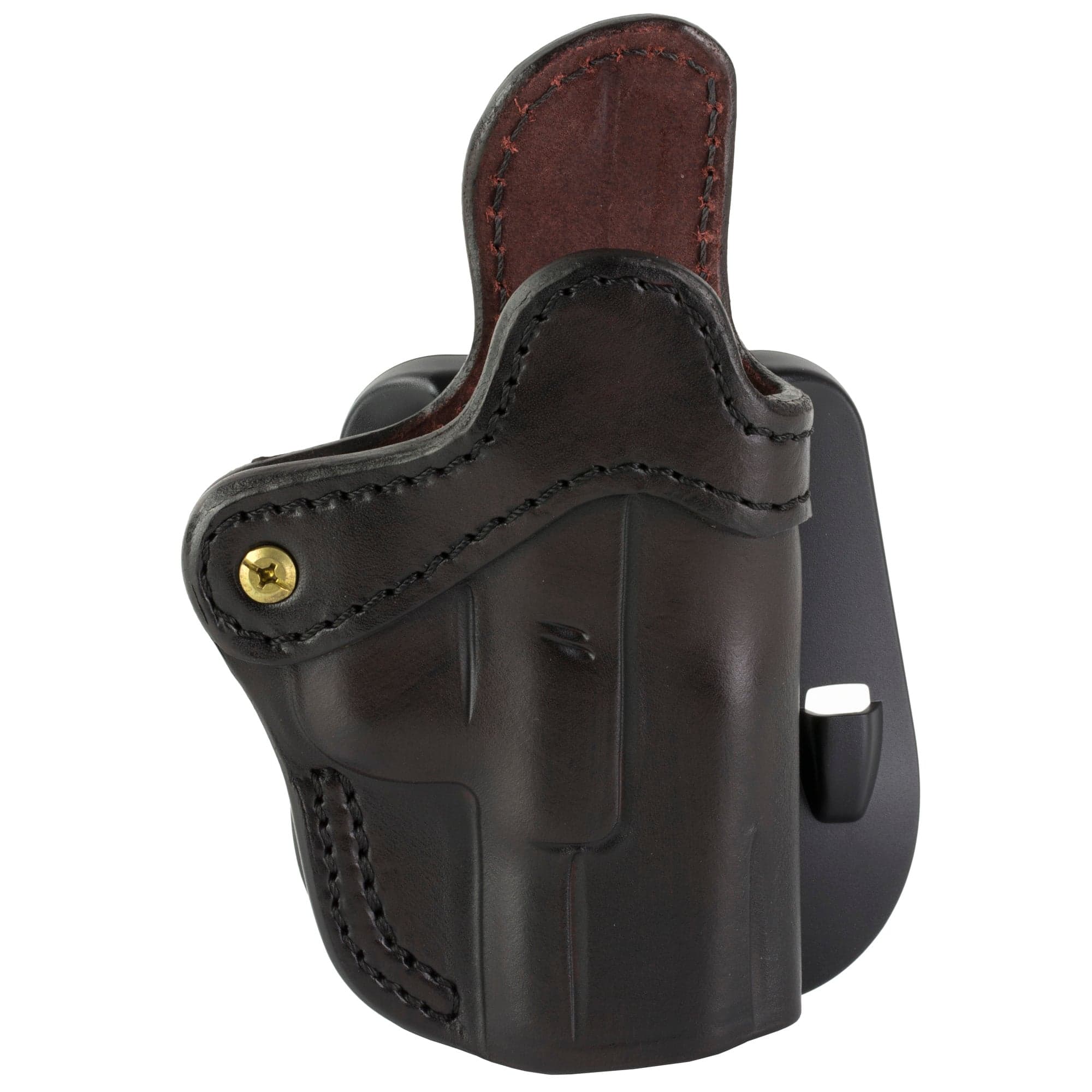 1791 Gunleather PDH2.3 OWB Optic Ready Right Hand Paddle Holster Size 2.3, Signature Brown - ORPDH23SBRR