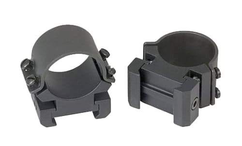 Weaver Sure Grip 1 inch Medium Aluminum Adjustable Non-Tactical Style Scope Ring, Matte Black - 49143