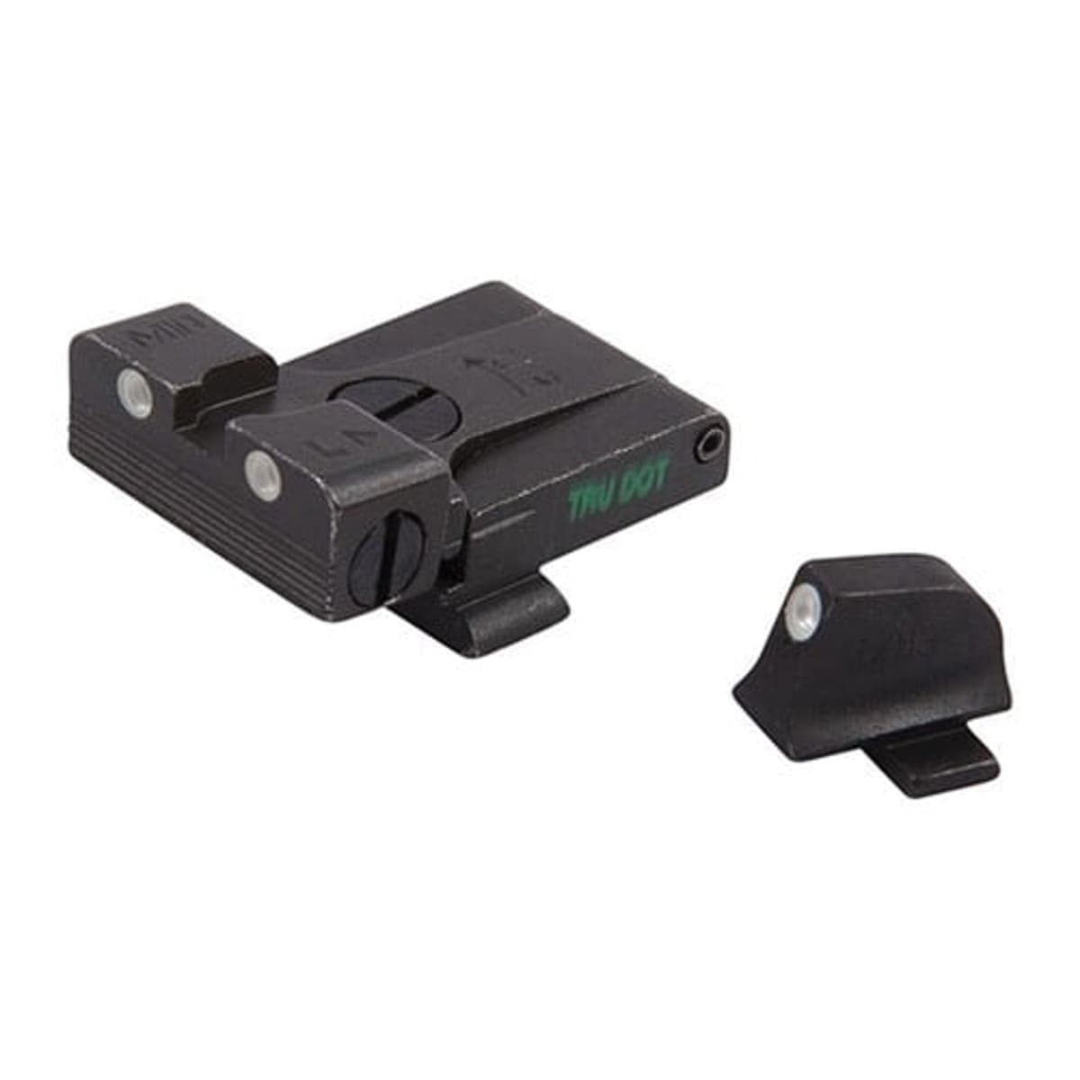 Meprolight Tru-Dot Self-Illuminated Adjustable Night Sight Front/Rear, Green/Green