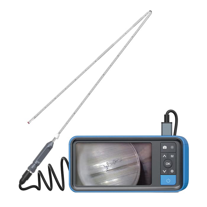 Teslong .22 Cal 26" Rigid Probe Focus and Fold Bore Scope w/4.5" IPS Screen