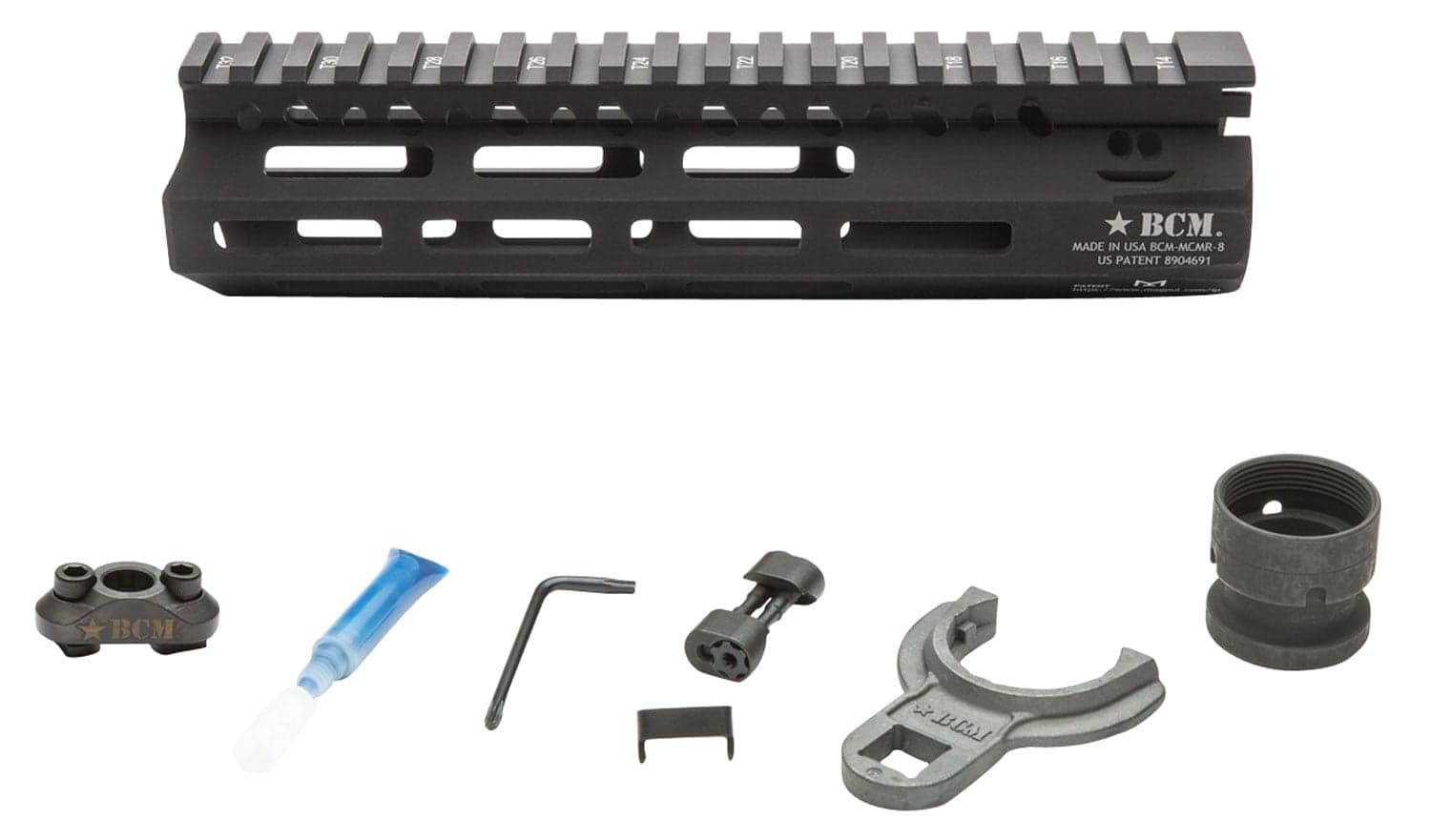 Bravo Company Mfg M-LOK 8" Modular Rail, Black - MCMR8556BLK