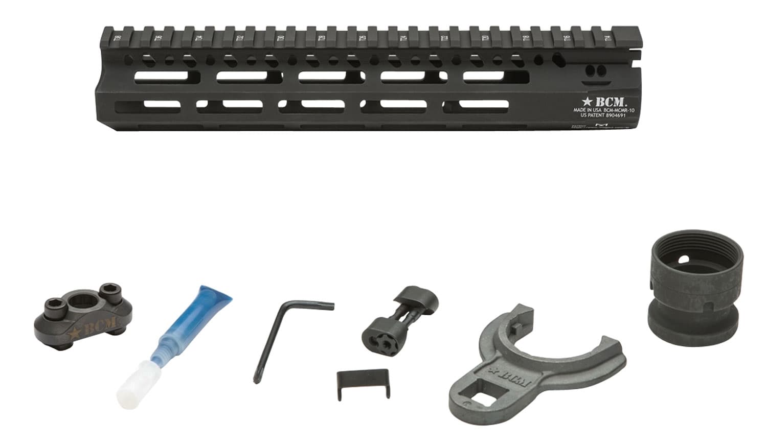 Bravo Company Mfg M-LOK 10" Modular Rail, Black - MCMR10556BLK