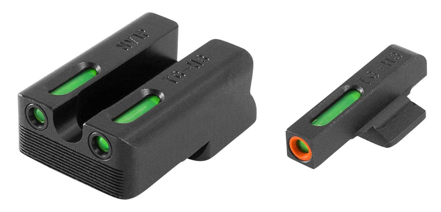 TruGlo TFX Pro Front/Rear Day/Night Sight Set for 1911 260/450, Orange - TG13NV1PC