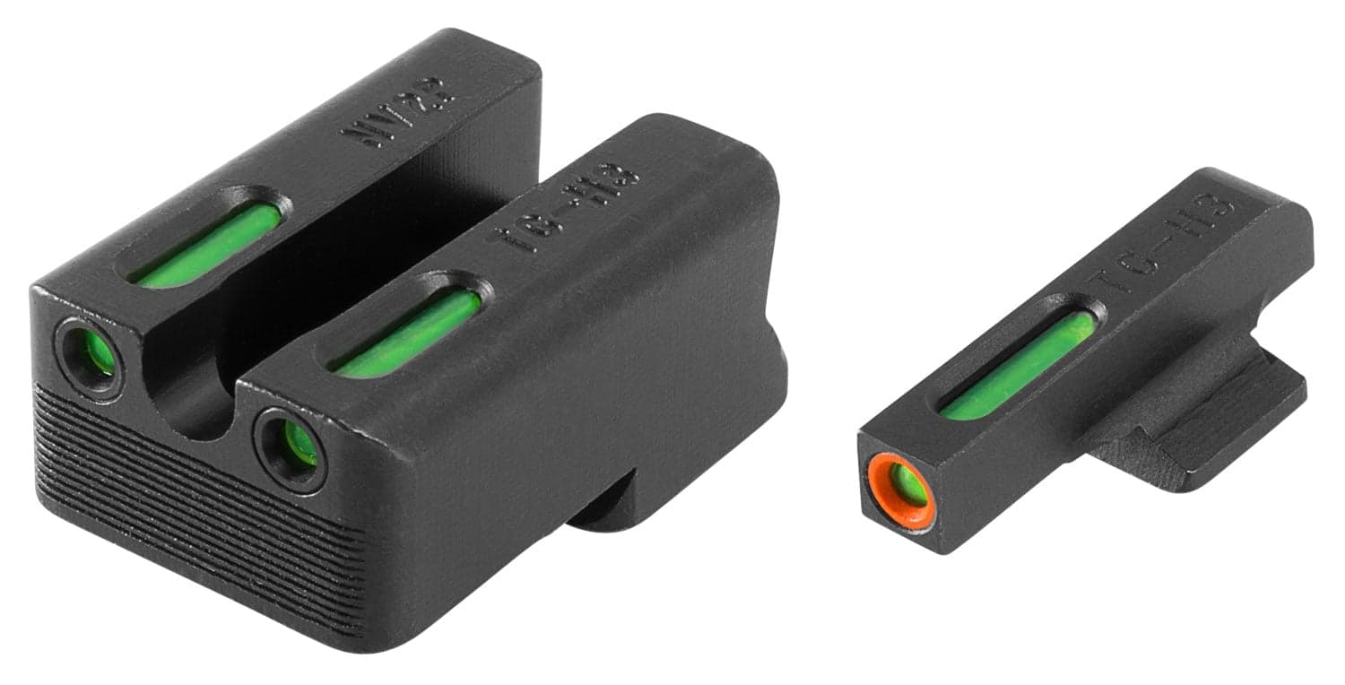 TruGlo TFX Pro Front/Rear Day/Night Sight Set for 1911 260/500, Orange - TG13NV3PC