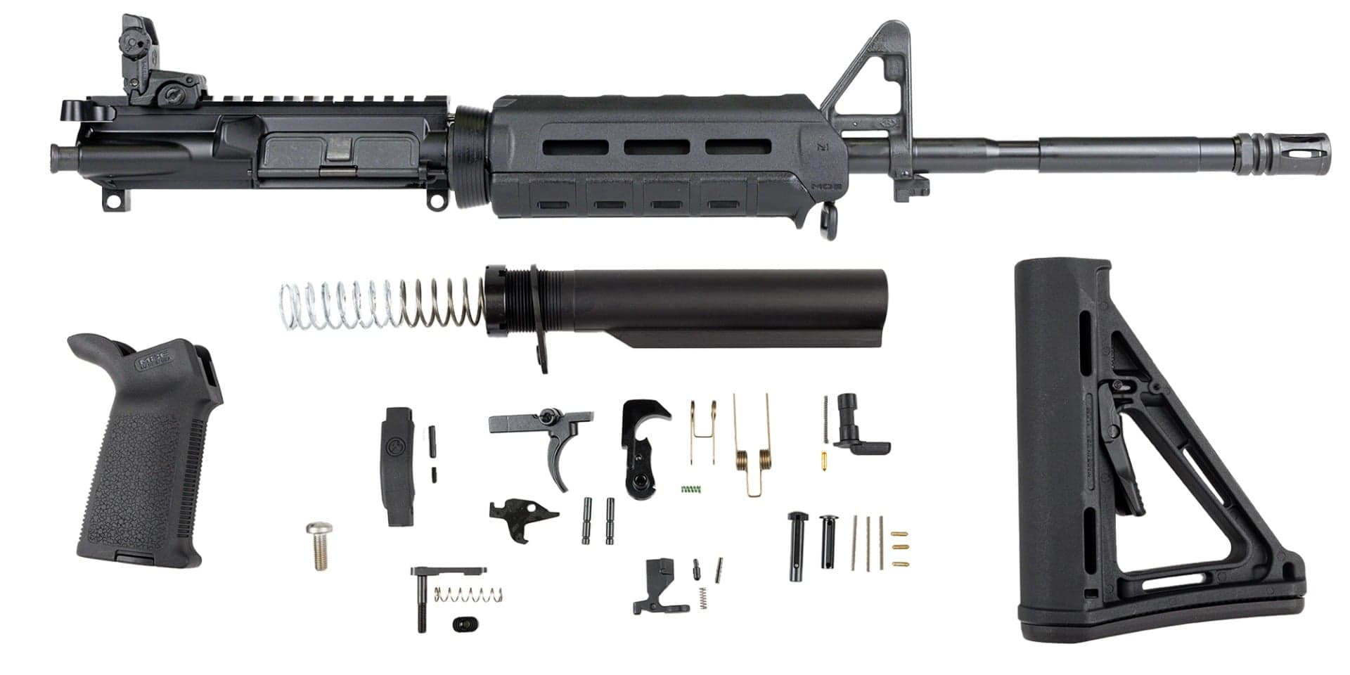 PSA 16" M4 Nitride 5.56 NATO 1:7 MOE Freedom Rifle Kit w/ MBUS Rear Sight - 516444708