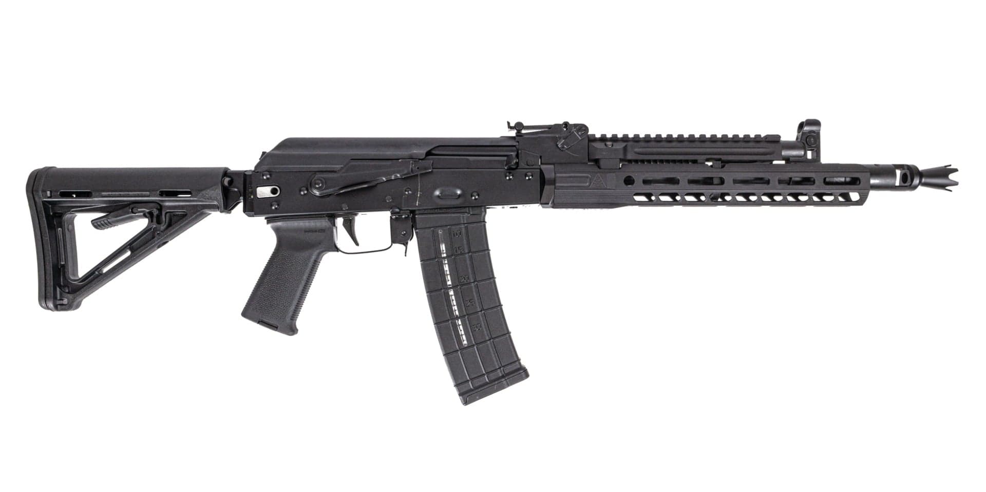 PSA AK-102 Rifle w/Pinned and Welded extended booster, PSA-SLR 11" Rail, M4 Stock, Toolcraft Bolt, Trunnion, and Carrier