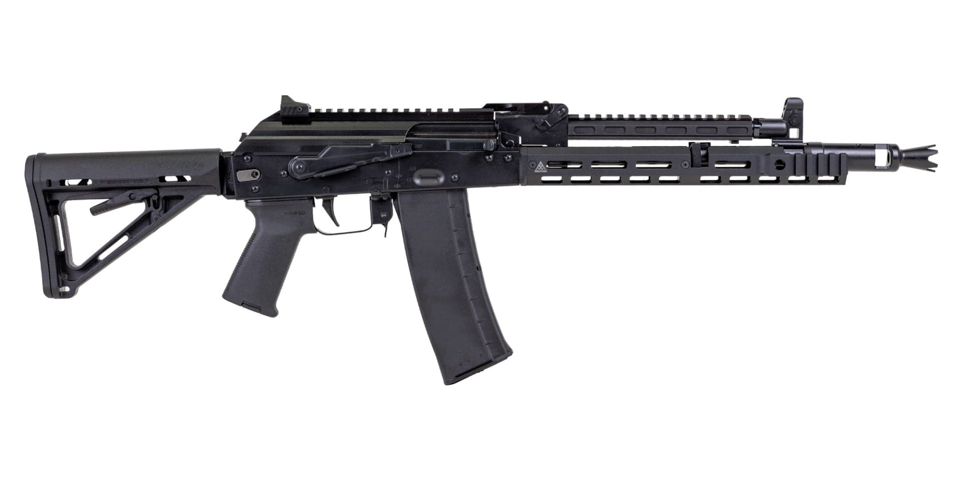 PSA AK-102 Rifle w/Pinned and Welded extended booster, Soviet Arms 11" Rail, Soviet Arms Railed Gas Tube, M4 Stock, Toolcraft Bolt, Trunnion, and Carrier