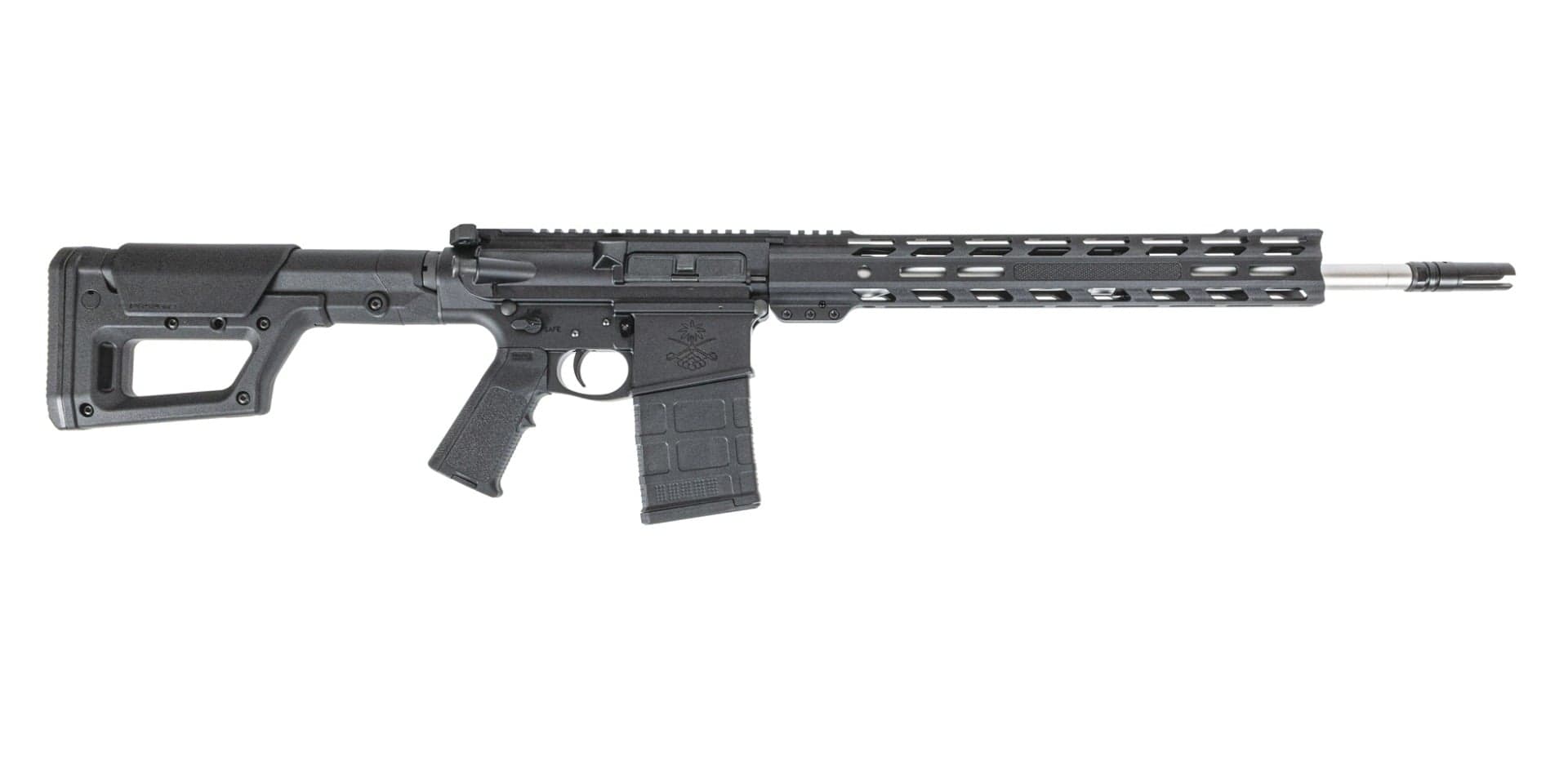 PSA Sabre AR-10 Rifle Forged 18" 6.5 Creedmoor w/ 15" Knurled Slant Rail & Magpul PRS Lite Stock