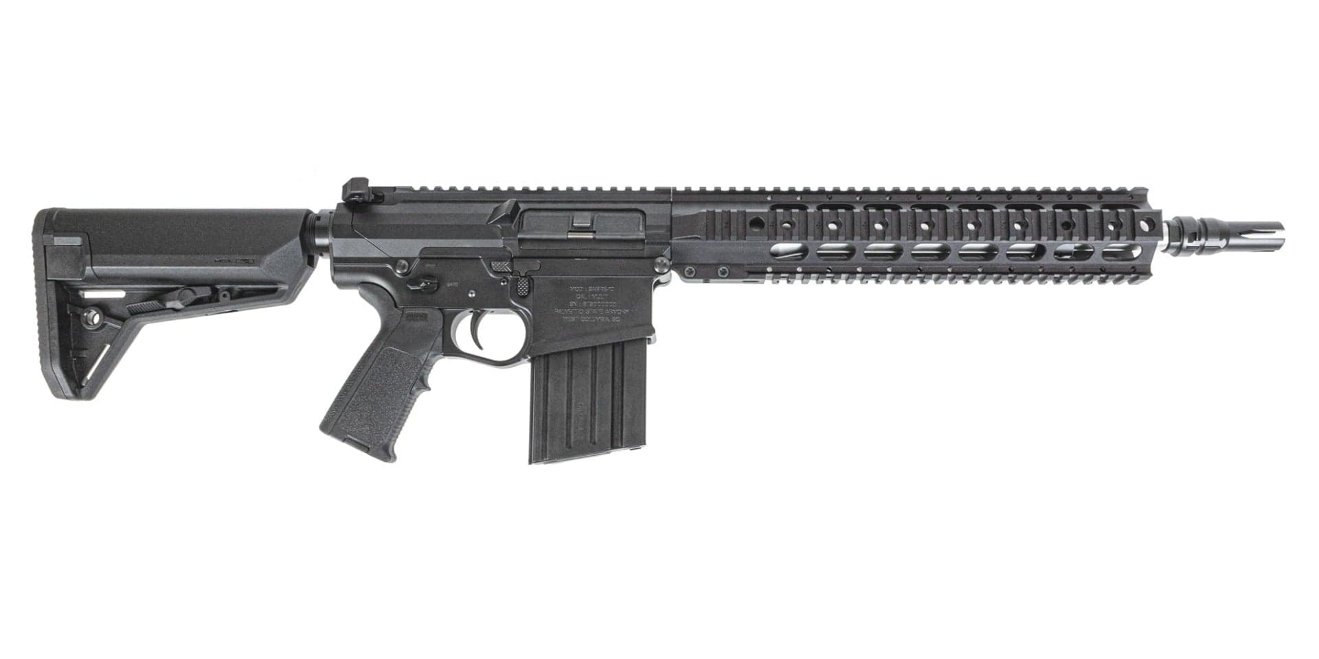 PSA Sabre AR-10 Rifle Billet 13.7" .308 Mid-Length 12.5" Quad Rail w/ Magpul SL-S Furniture & JMAC GFHCE-R Pin/Weld