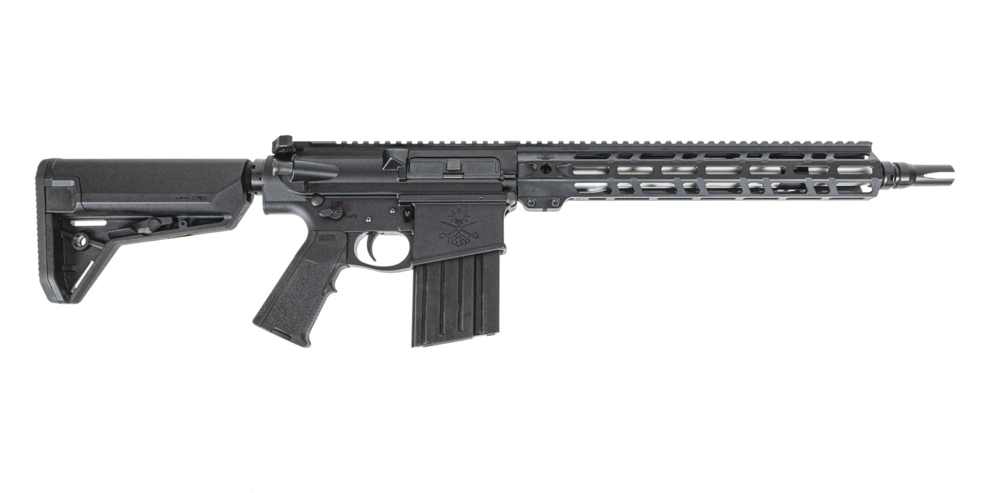 PSA Sabre AR-10 Rifle Forged 13.7" .308 Mid-Length 13" Sabre Rail w/ Magpul SL-S Furniture & JMAC GFHCE-R Pin/Weld
