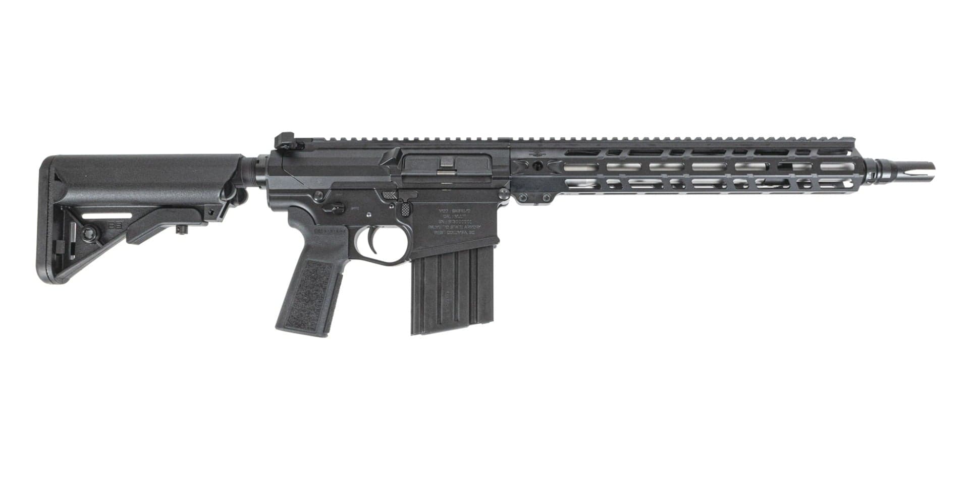 PSA Sabre AR-10 Rifle Billet 13.7" .308 Mid-Length 13" Sabre Rail w/  B5 Sop-Mod Furniture & JMAC GFHCE-R Pin/Weld