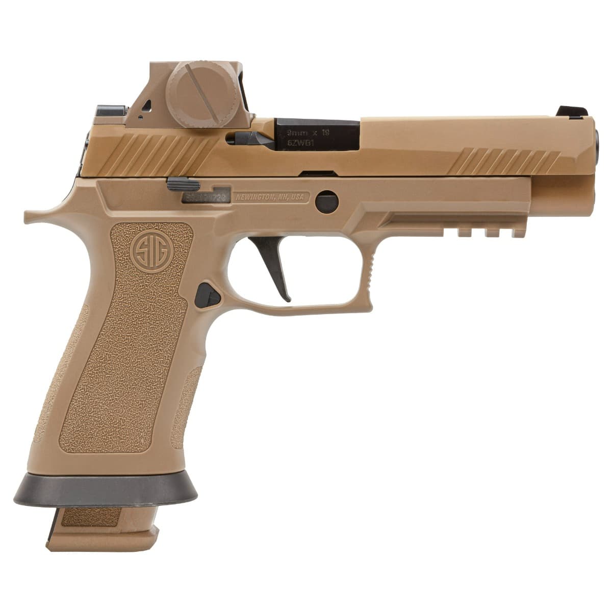 Sig Sauer M17 9mm 4.7" 21rds Pistol w/ Romeo X M17 Optic, Coyote - M17X-9-RX
