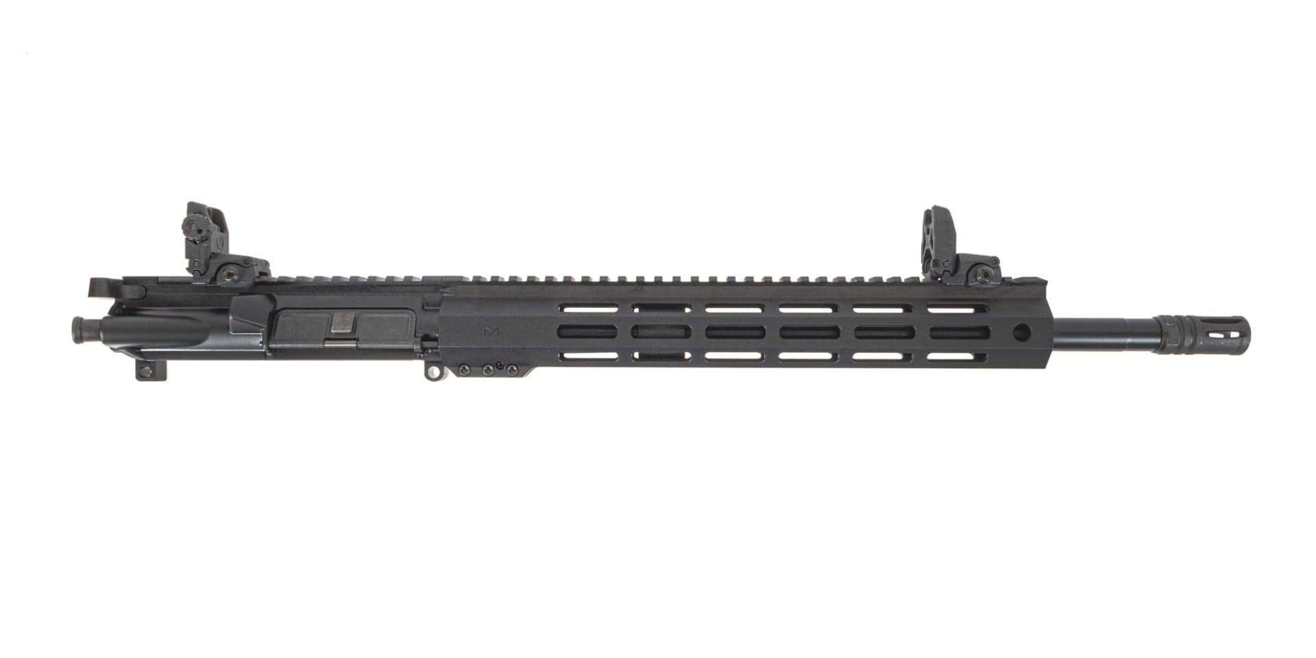 PSA 16" Pistol-Length 300AAC Blackout Nitride 13" Lightweight Hex M-LOK Upper - With BCG, CH, & MBUS Sight Set