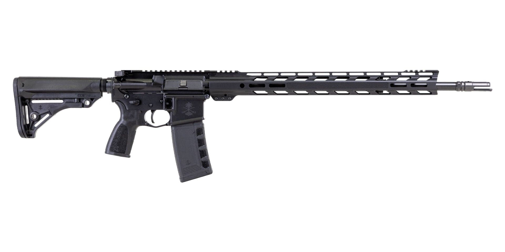 PSA "Sabre" Forged 20" .223 Wylde Nitride 18" Knurled Slant Rail Sabre furniture Rifle