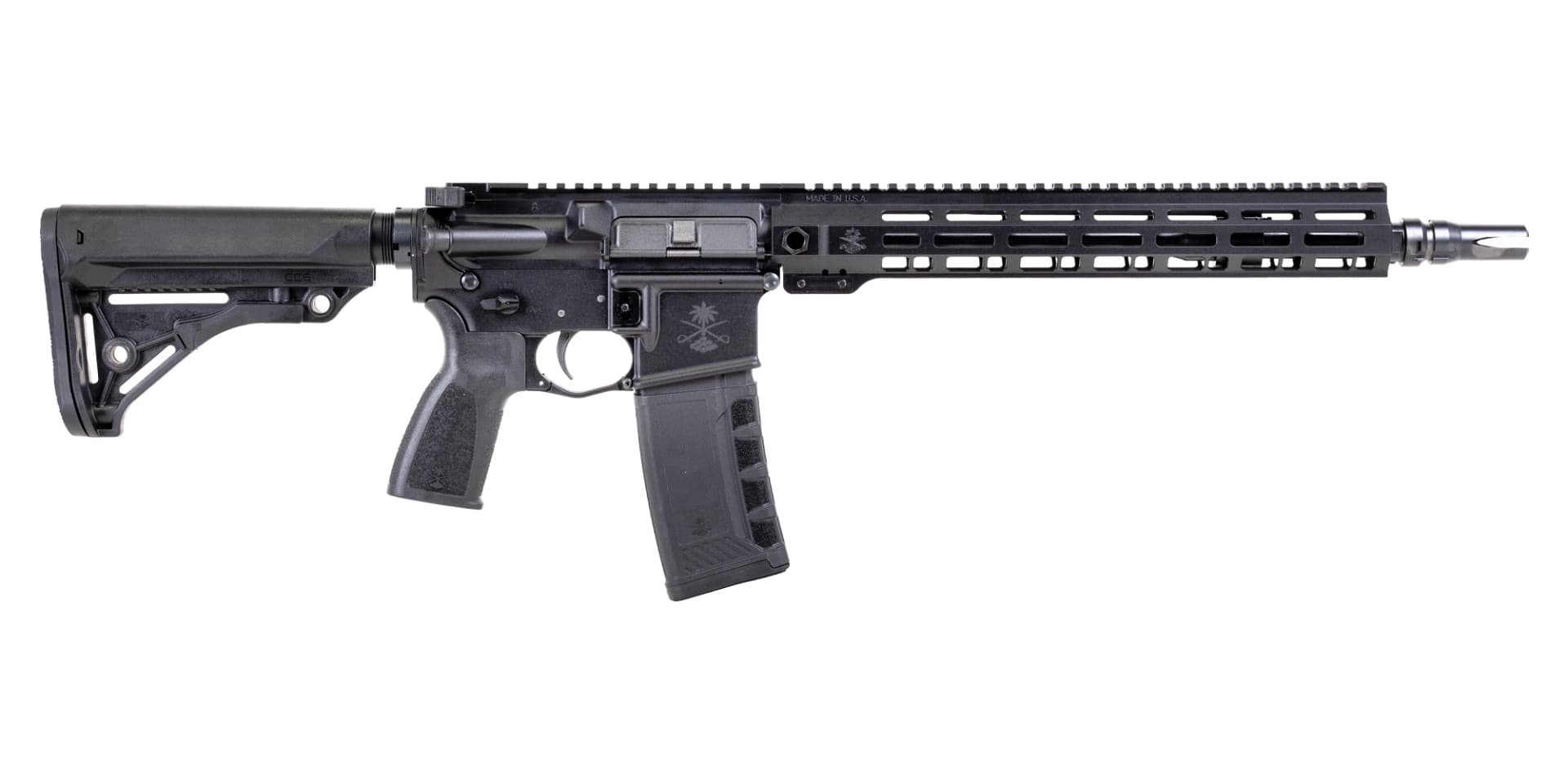 PSA "Sabre" Forged 13.7" Mid-Length 5.56 with 13" Sabre QD Rail and JMAC GFHC-E Pin/Weld  Sabre Furniture Rifle