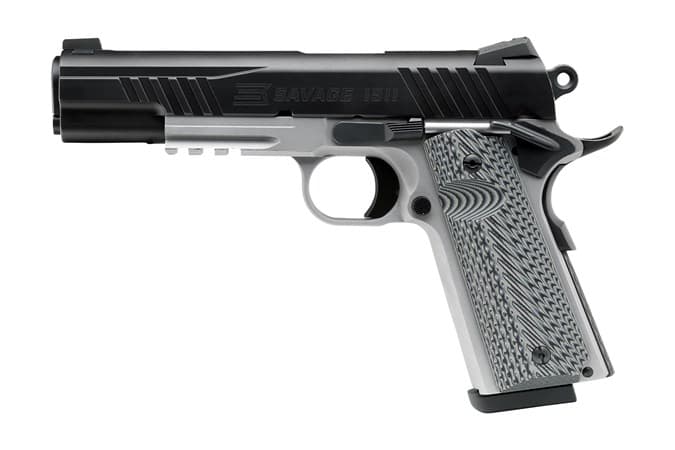 Savage 1911 Gov't Style w/ Rail .45ACP 5" 8rds, Black/Grey - 67207
