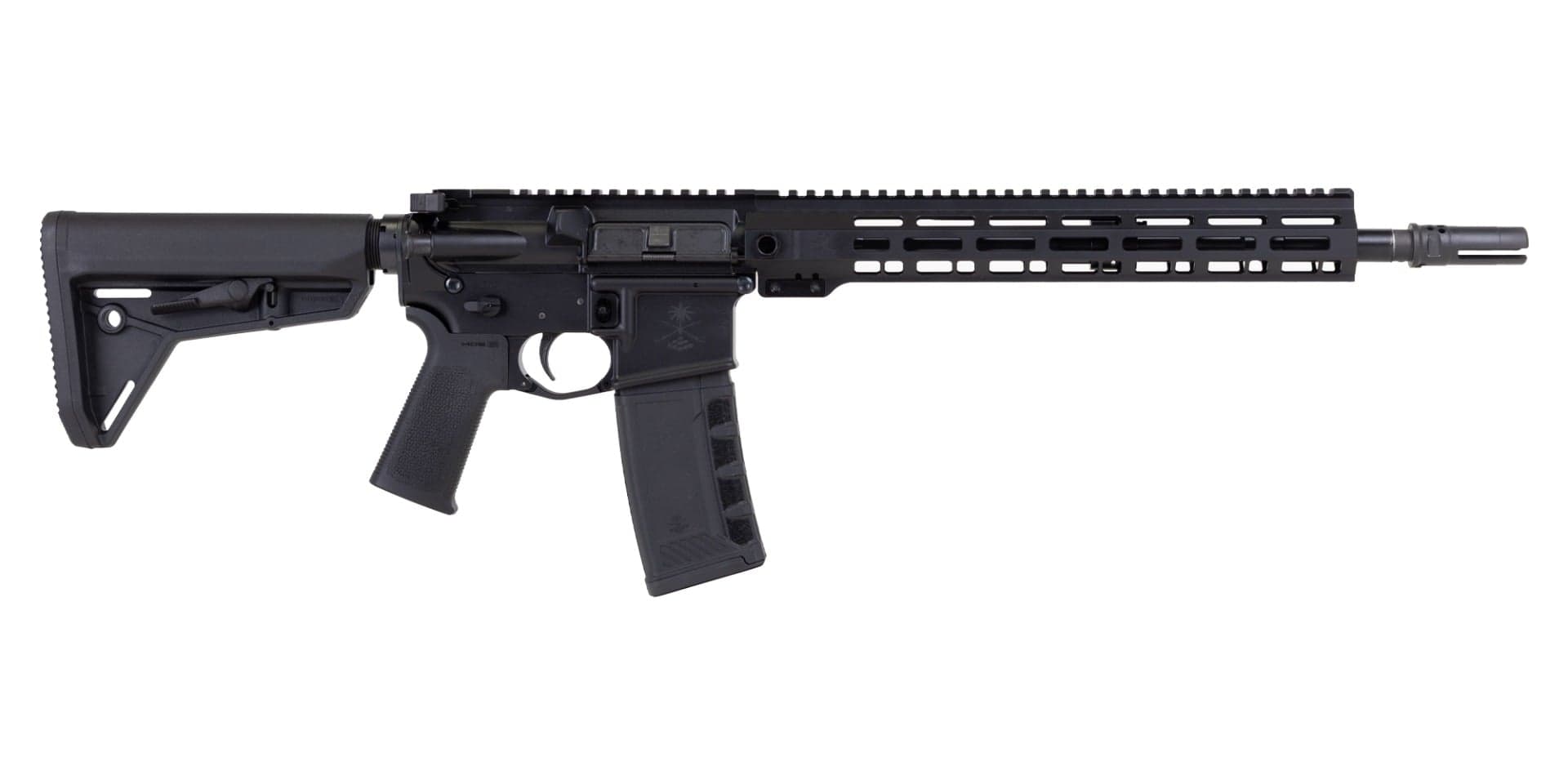 PSA "Sabre" Forged 14.5" .223 Wylde M4 13" Sabre QD Rail with Pin/Weld 3 Prong, B&T, 1/2"-28 & Magpul SL Furniture