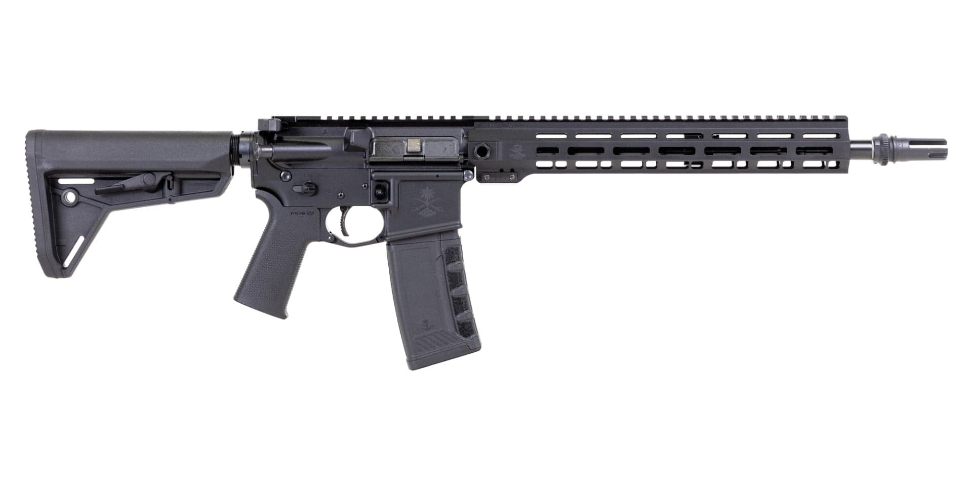 PSA "Sabre" Forged 14.5" .223 Wylde M4 13" Sabre QD Rail with Pin/Weld AAC 51T Flash Hider & Magpul SL Furniture