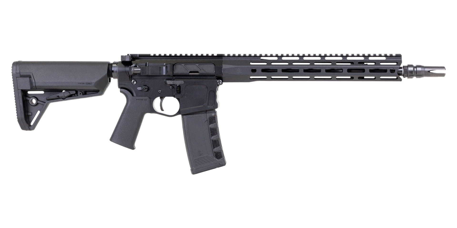PSA "Sabre" Billet 13.7" 5.56 Nitride 13" Sabre Lock up Rail and JMAC GFHC-E Pin and Weld with Magpul SL-S Furniture
