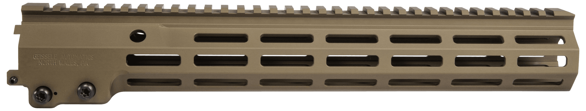 Geissele MK16 13.50" M-LOK Rail, Desert Dirt Aluminum - 05-650S