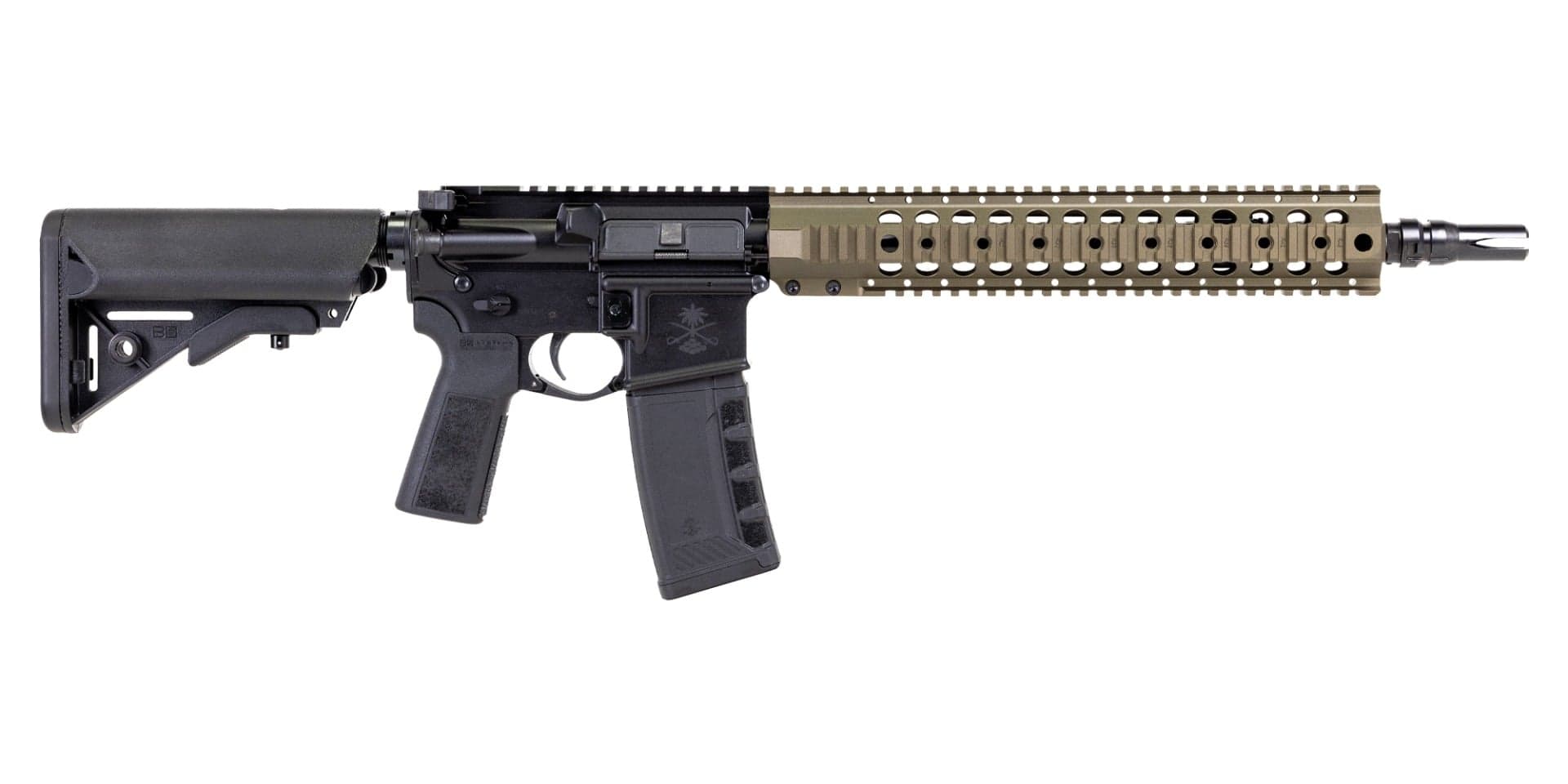 PSA "Sabre" Forged 13.7" Mid-Length 5.56 with 13" ODG Quad Rail, JMAC GFHCE P&W, and B5 Sop-Mod Furniture
