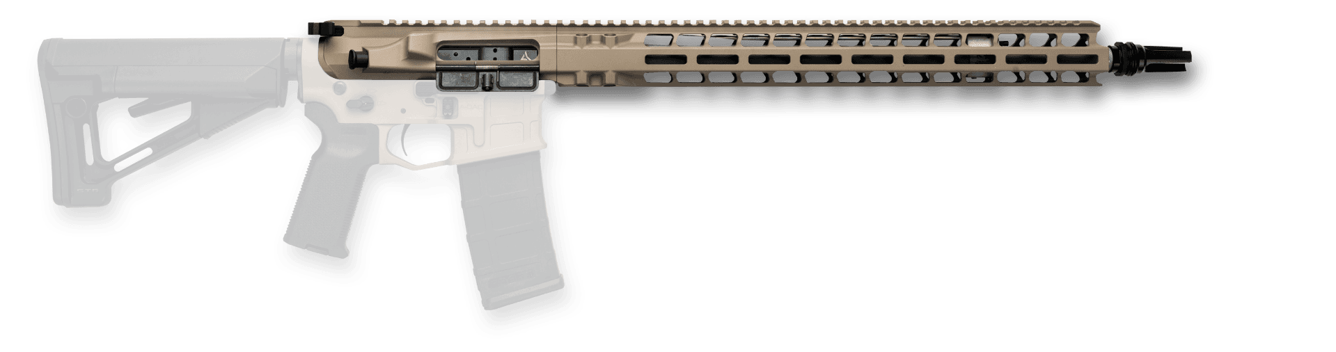 Radian Weapons Model 1 17.5" MOE Upper .223 Wylde 1:8 M-LOK Rail Intermediate-Length with BCG and CH, FDE - R0480