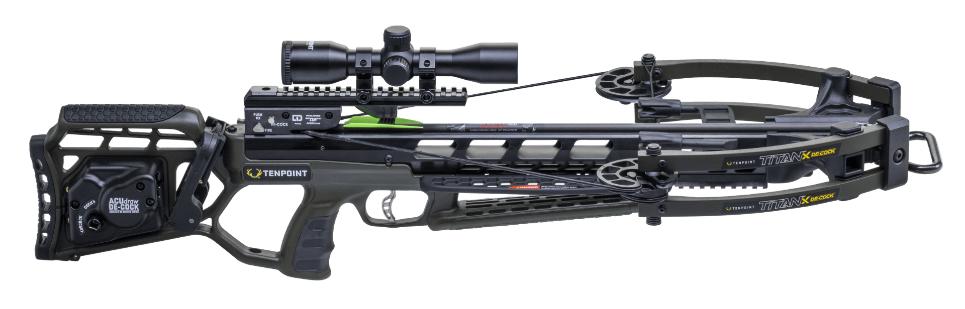 TenPoint Titan X Decock w/ Pro-View 400 Scope, Moss Green - CB26047-1858